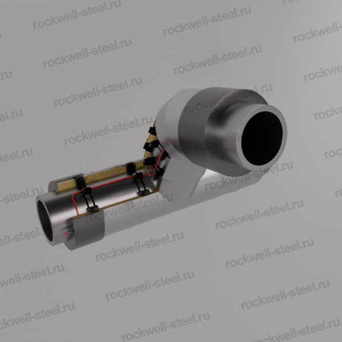 Тройниковое ответвление, 325х8 - 159x4,5 Ст 10 — Ст 20 (ГОСТ 10704-91/10705-80) - ППУ ОЦ - ЗМКВ в Владивостоке