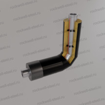 Отвод Ст 09Г2С (ГОСТ 10704-91/10705-80) 114 мм - ППУ ПЭ - МЗИ