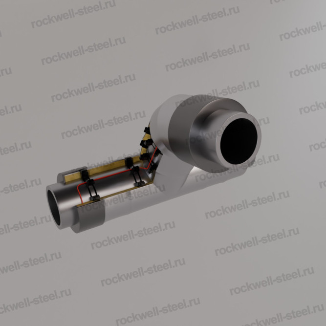 Тройниковое ответвление, 219х6 - 133x4,5 Ст 10 — Ст 20 (ГОСТ 10704-91/10705-80) - ППУ ОЦ - МЗИ в Владивостоке