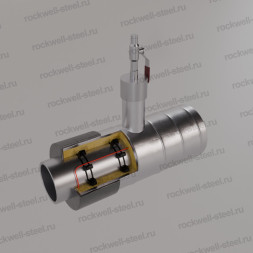 Тройник с шаровым краном воздушника, Ст 10 — Ст 20 (ГОСТ 10704-91/10705-80) 133 мм - ППУ ОЦ - МЗИ