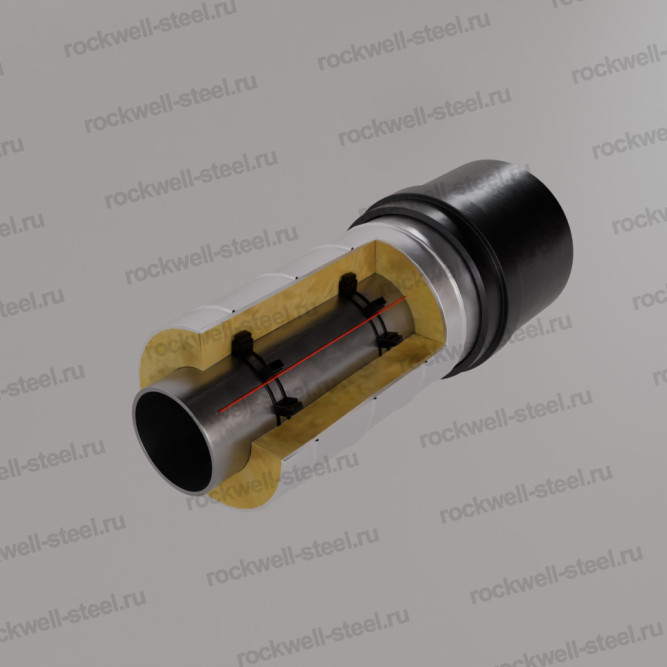 Концевой элемент, Ст 10 — Ст 20 (ГОСТ 10704-91/10705-80) 133 мм - ППУ ОЦ - МЗИ в Владивостоке