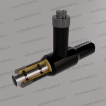 Кран шаровой DN250, Ст 20 (ГОСТ 8732-78) 273 мм - ППУ ПЭ - ЗМКВ