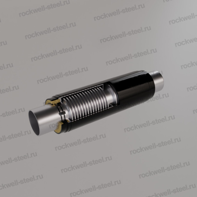 Сильфонное компенсирующее устройство, 2.СКУ.ППУ-25-700-420, Ст 20 (ГОСТ 20295-85) 720х9 мм - 2 - ППУ ПЭ в Владивостоке