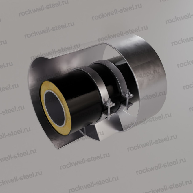 Опора скользящая для прокладки в футляре трубы ППУ 377 мм в Владивостоке