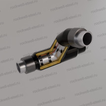 Тройниковое ответвление с переходом, 57x3,5 - 32x3 - 45x3 Ст 20 (ГОСТ 8732-78) - ППУ ПЭ - МЗИ