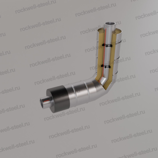 Отвод Ст 09Г2С (ГОСТ 8732-78) 32 мм - ППУ ОЦ - ЗМКВ в Владивостоке