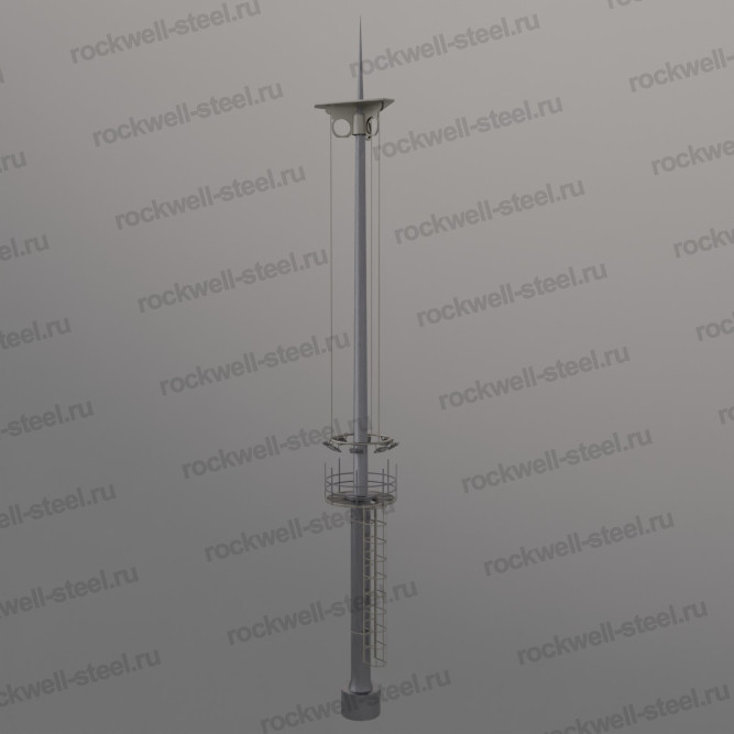 Мачта со стационарно-мобильной короной МГФ-СР-М в Владивостоке