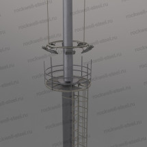 Мачта со стационарно-мобильной короной МГФ-СР-М