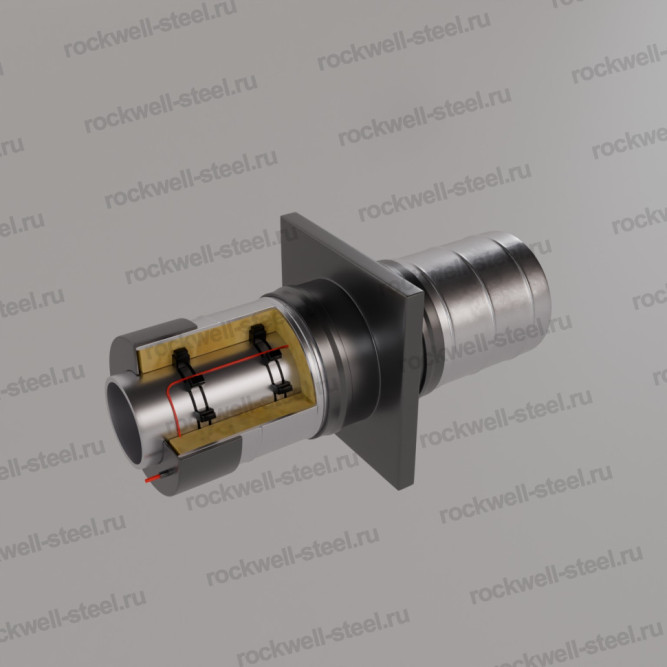Неподвижная опора, Ст 09Г2С (ГОСТ 8732-78) 219 мм - ППУ ОЦ - ЗМКВ в Владивостоке