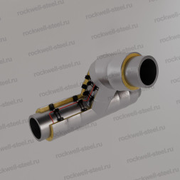 Тройниковое ответвление, 219х6 - 159x4,5 Ст 10 — Ст 20 (ГОСТ 10704-91/10705-80) - ППУ ОЦ