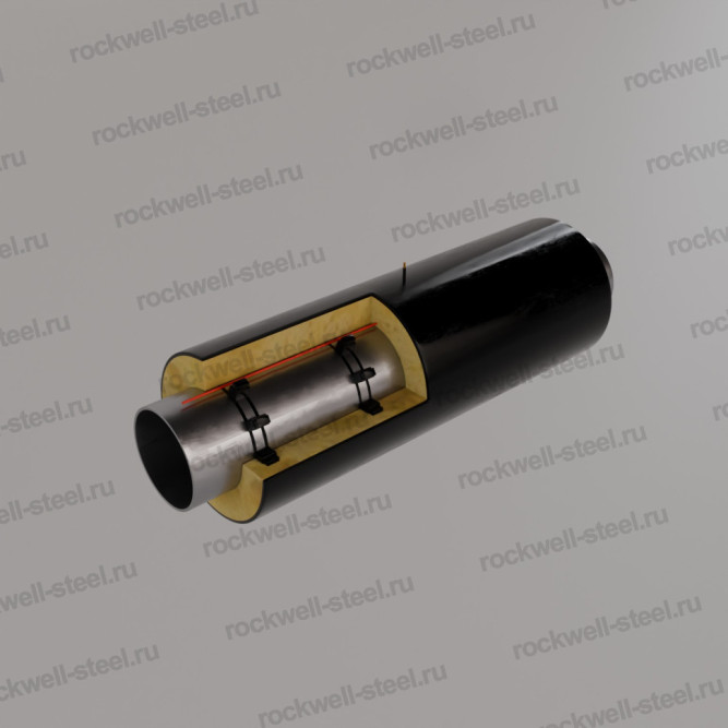 Элемент трубопровода, Ст 09Г2С (ГОСТ 8732-78) 133 мм - ППУ ПЭ в Владивостоке