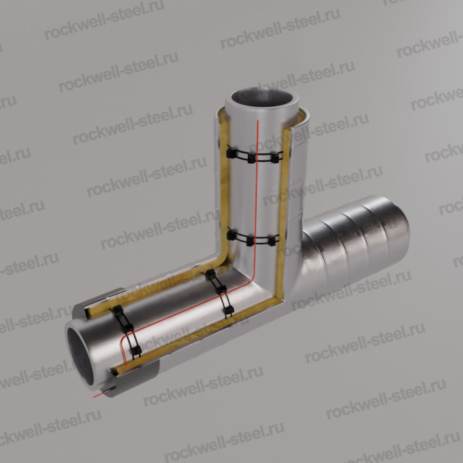 Тройник, 159х5 - 108x4 Ст 20 (ГОСТ 8732-78) - ППУ ОЦ - ЗМКВ в Владивостоке
