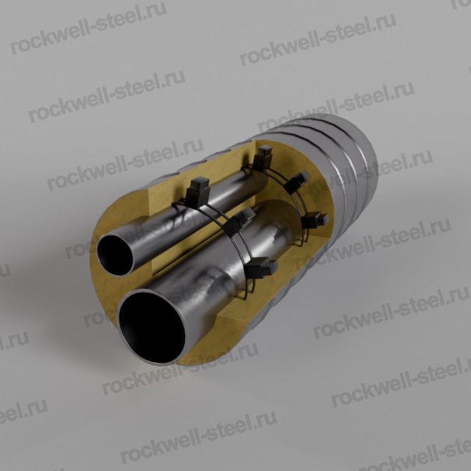 Труба ТВИН ППУ ОЦ 133/76 мм (Ст 10 — Ст 20 ГОСТ 10704-91/10705-80) в Владивостоке