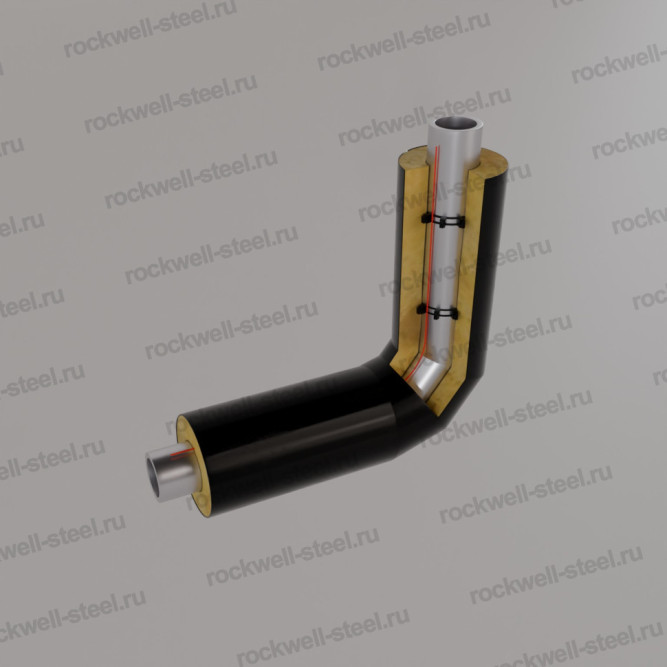 Отвод Ст 10 — Ст 20 (ГОСТ 10704-91/10705-80) 530 мм - ППУ ПЭ в Владивостоке