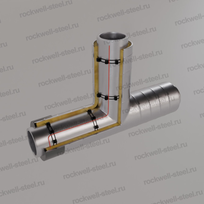 Тройник, 325х8 - 219x8 Ст 09Г2С (ГОСТ 8732-78) - ППУ ОЦ - МЗИ в Владивостоке