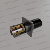 Неподвижная опора, Ст 09Г2С (ГОСТ 10704-91/10705-80) 108 мм - ППУ ПЭ - МЗИ