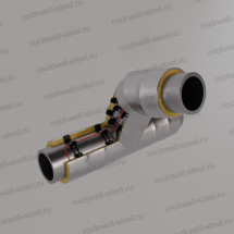 Тройниковое ответвление, 108х4 - 57x3,5 Ст 09Г2С (ГОСТ 8732-78) - ППУ ОЦ