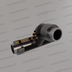 Тройниковое ответвление, 325х8 - 273x8 Ст 10 — Ст 20 (ГОСТ 10704-91/10705-80) - ППУ ПЭ - МЗИ