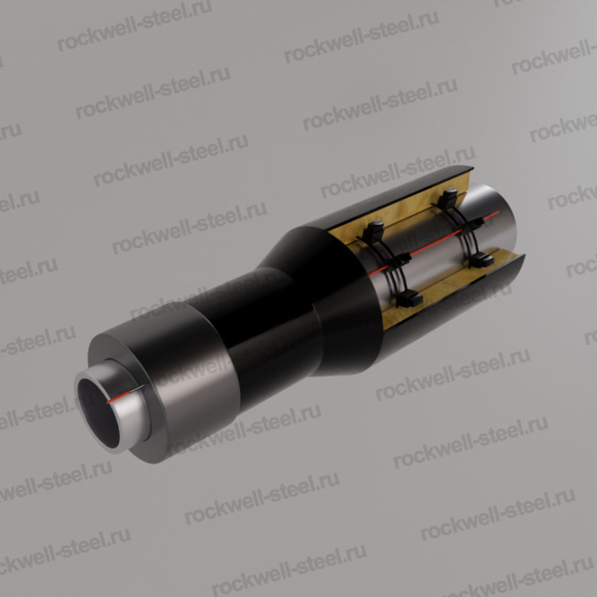 Переход, 325х8 - 219x6 Ст 10 — Ст 20 (ГОСТ 10704-91/10705-80) - ППУ ПЭ - ЗМКВ в Владивостоке