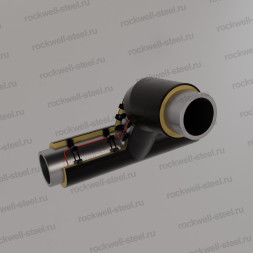 Тройниковое ответвление, 89х4 - 57x3,5 Ст 20 (ГОСТ 8732-78) - ППУ ПЭ