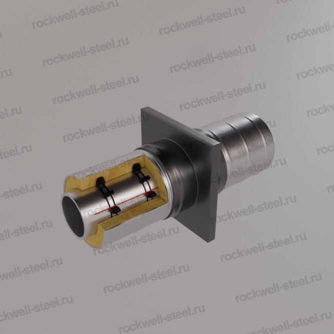 Укороченная Неподвижная опора, Ст 09Г2С (ГОСТ 10704-91/10705-80) 76 мм - ППУ ОЦ - У в Владивостоке